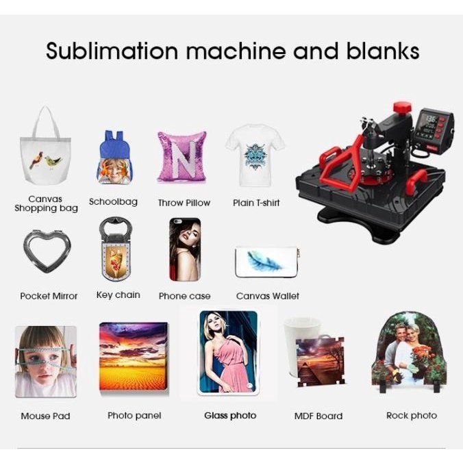 Presse a chaud multifonctions 11 en 1 FREESUB P8100-11P